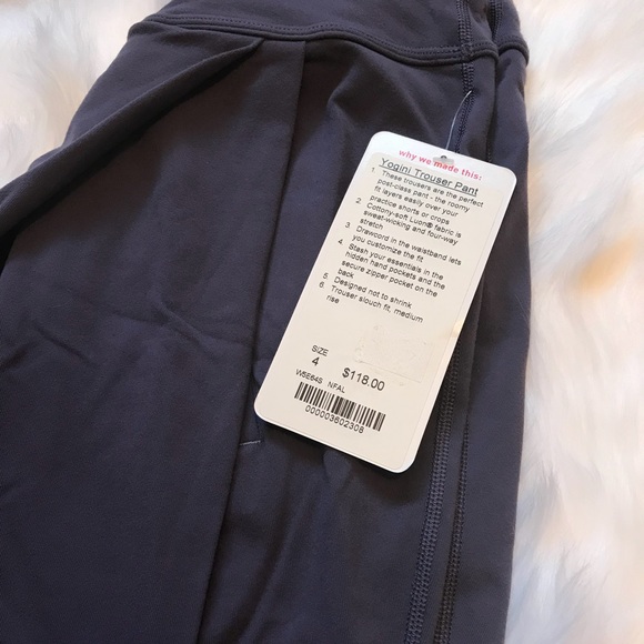 NWT NFAL LULULEMON YOGINI TROUSER NIGHTFALL - - 4 - Picture 3 of 6